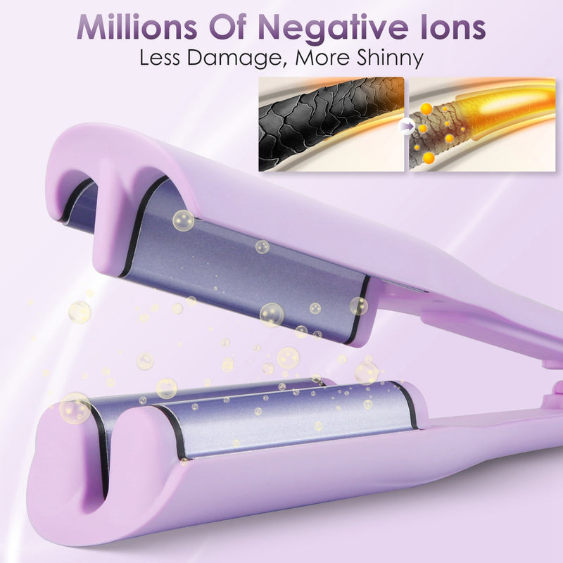 1Pc Hair Iron Curling Waver With Ceramic 1.41inch Barrel Ions Deep Hair Curler Dual Voltage