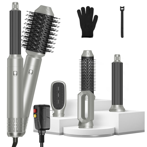 6-in-1 Hot Air Styler & Hair Dryer Brush Set  Volumizer, Straightener, Curler