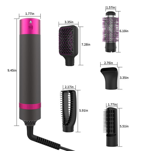 Professional Hair Dryer  And Straightening Brush Electric Hair Styling Tool