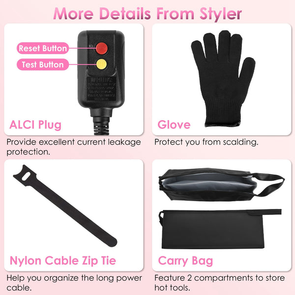 6-in-1 Hot Air Styler & Hair Dryer Brush Set  Volumizer, Straightener, Curler